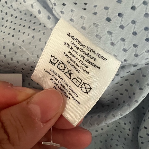 NWT LACOSTE x Bandier Full-Zip Windbreaker Jacket Phoenix Blue Sz L - Picture 6 of 7